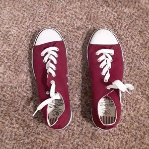 Maroon Converse (off brand)